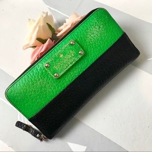 Karate Spade NY Lacey Long Wallet Color Blocked